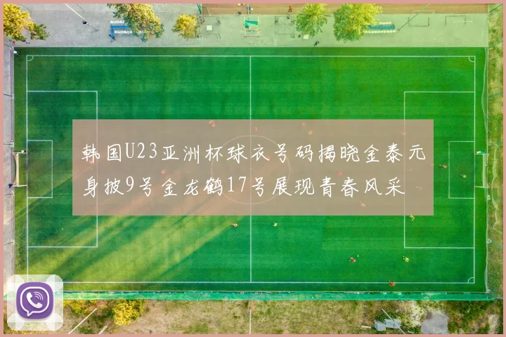 韩国U23亚洲杯球衣号码揭晓金泰元身披9号金龙鹤17号展现青春风采